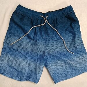 Kirkland Signature Men's Stretch Swim Shorts, Blue, Size M